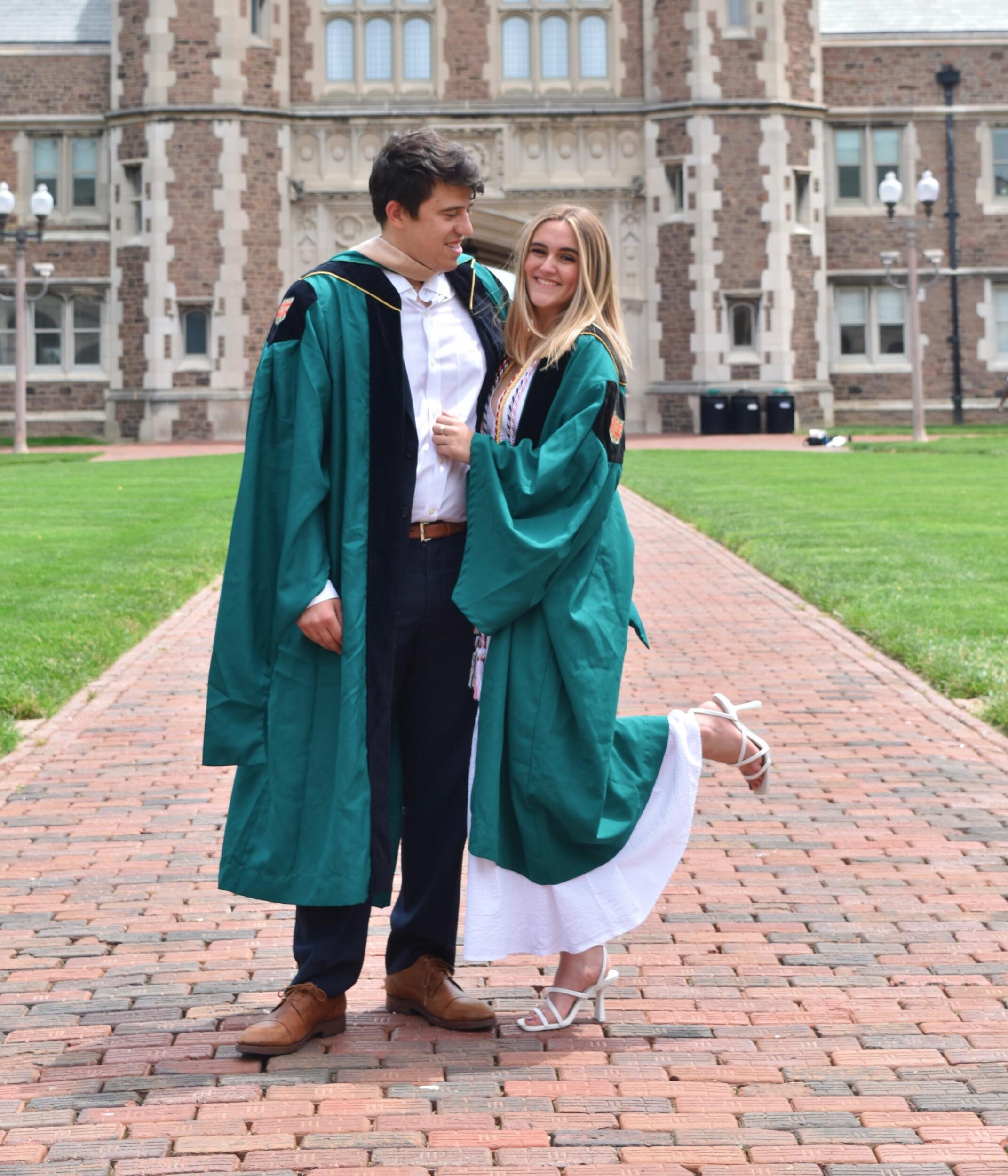 Allie's graduation from Washington University in Saint Louis and Aaron's graduation with a masters!