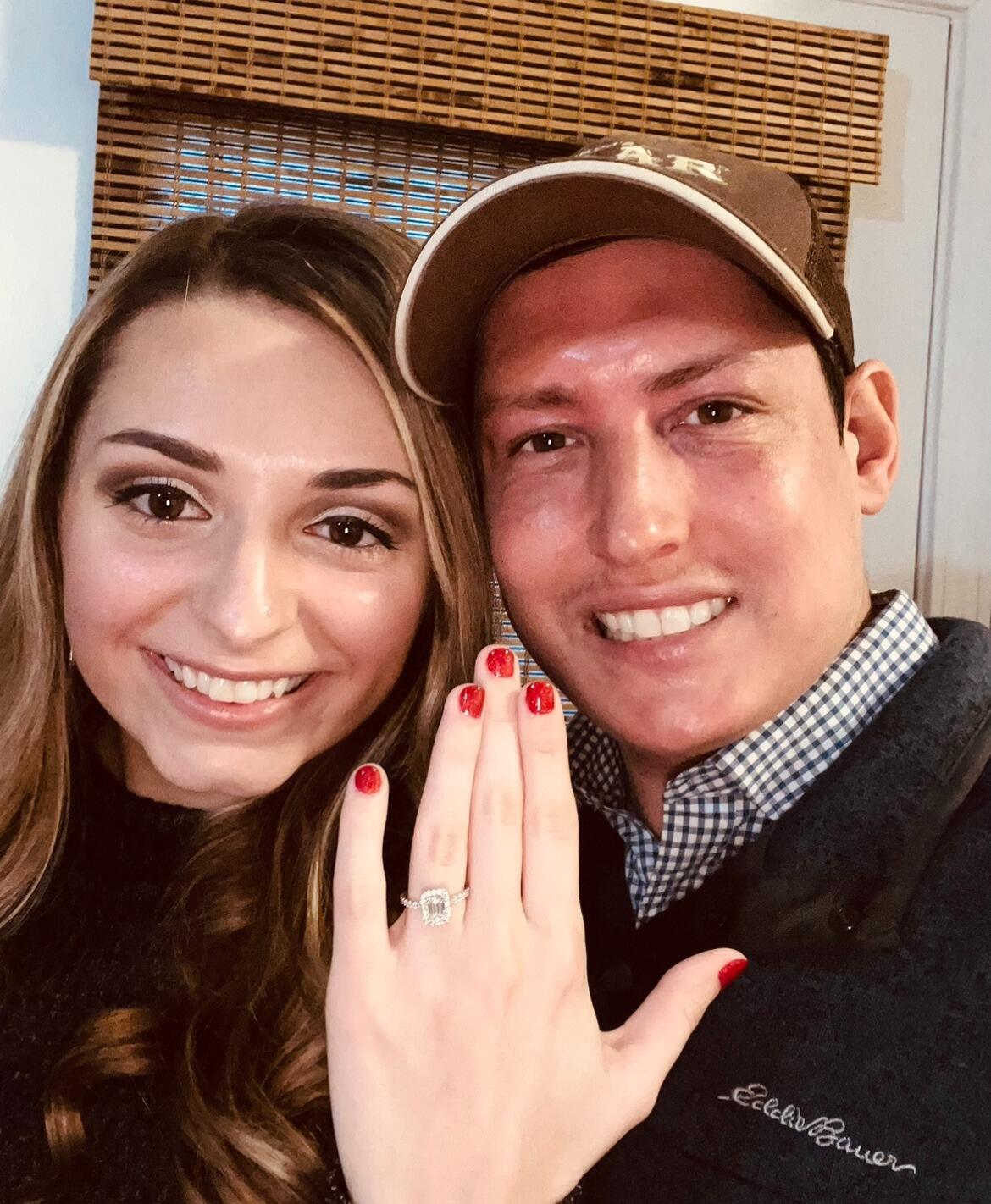 Drew proposed to Jenna at their land.