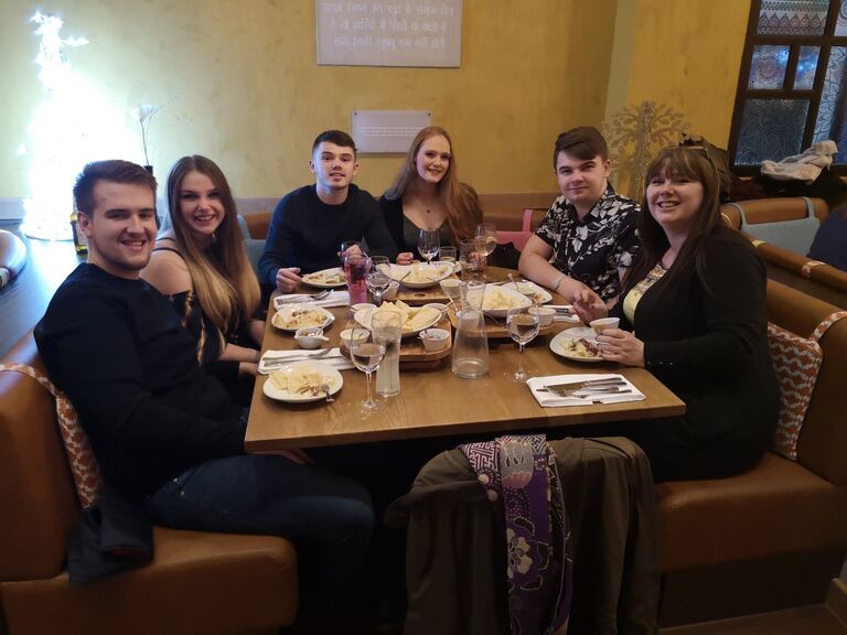 First weekend away with Chloe's family. Throughout our years together we have been on many weekends away with Chloe's family -  Centre Parcs both Whinfell Forest and Sherwood Forest, hot tub in Oakham, and caravanning in Blackpool and Wales.
