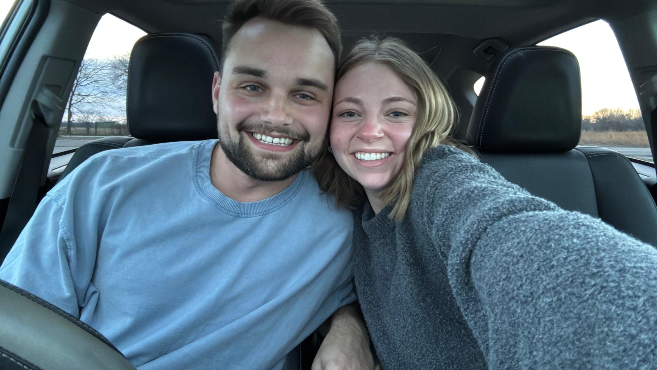 Drew drove to Joplin to see me!