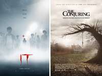 It and The Conjuring movie posters