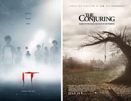 It and The Conjuring movie posters