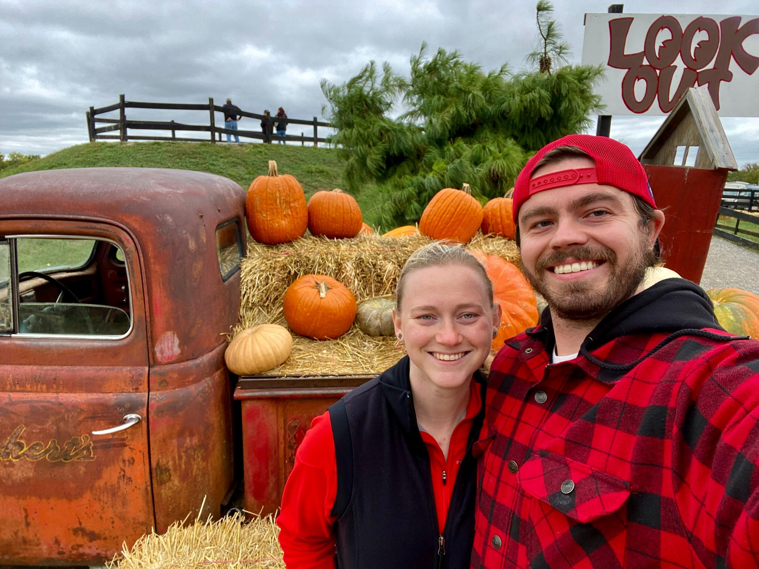 Enjoying a trip to Eckerts for some amazing apple and pumpkin picking!