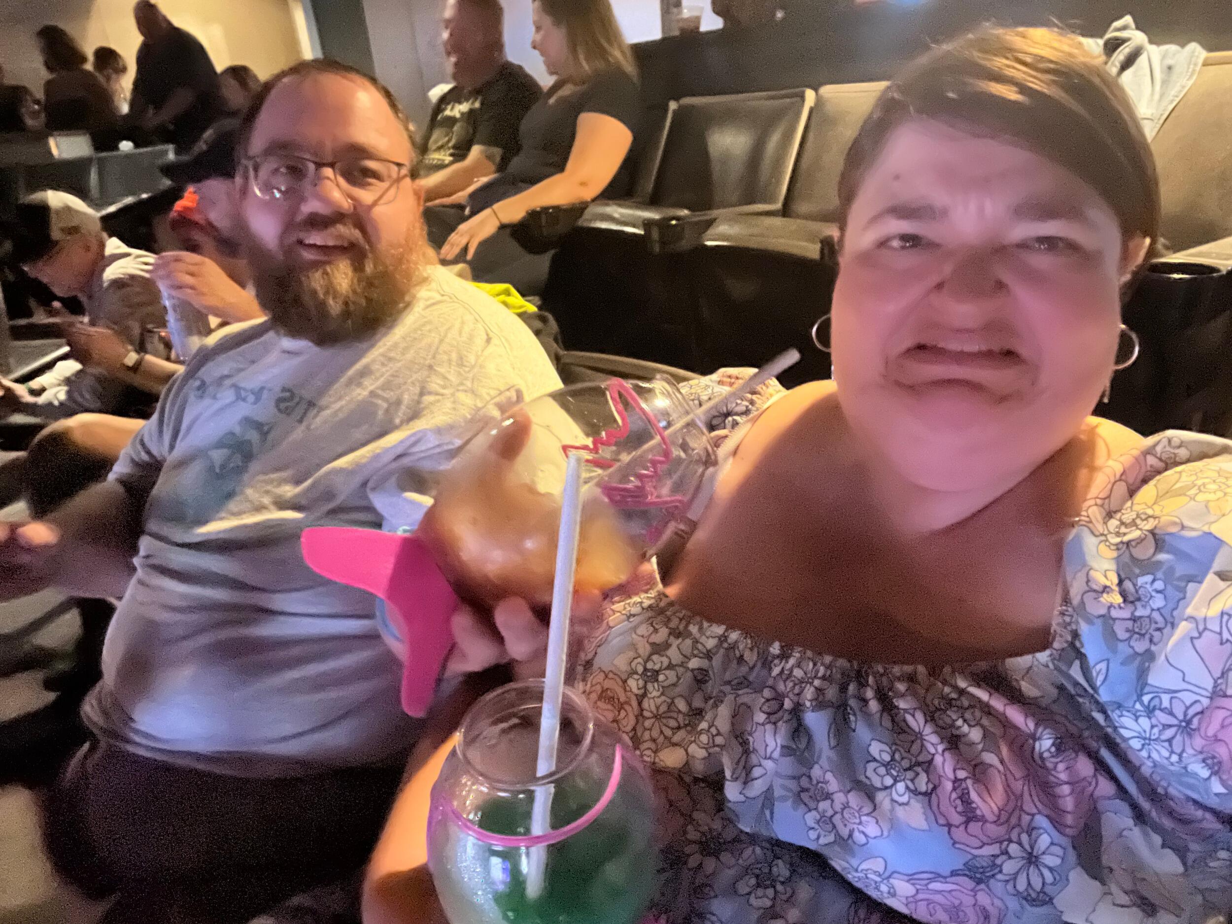 3.5 years together at the Train/REO Speedwagon concert. Steve in his natural element-- annoying the crap out of Melody! 