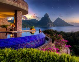 Jade Mountain suite st lucia sexiest honeymoon suite resort