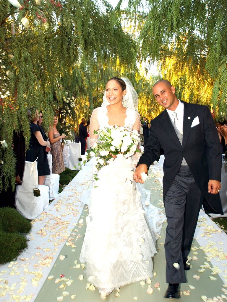 Jennifer Lopez's wedding dress with Cris Judd