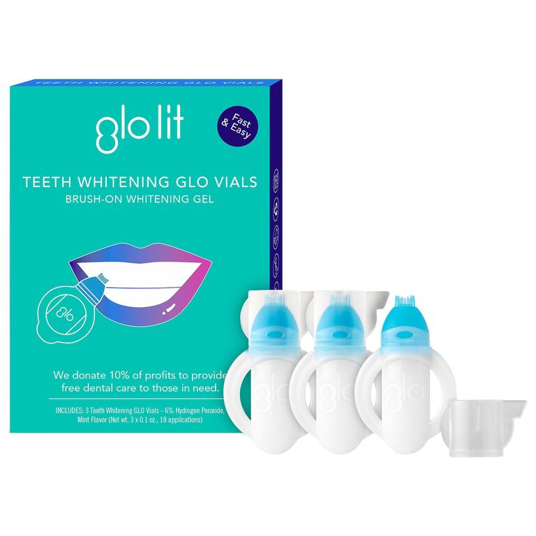 Teeth whitening vials from GLO Science