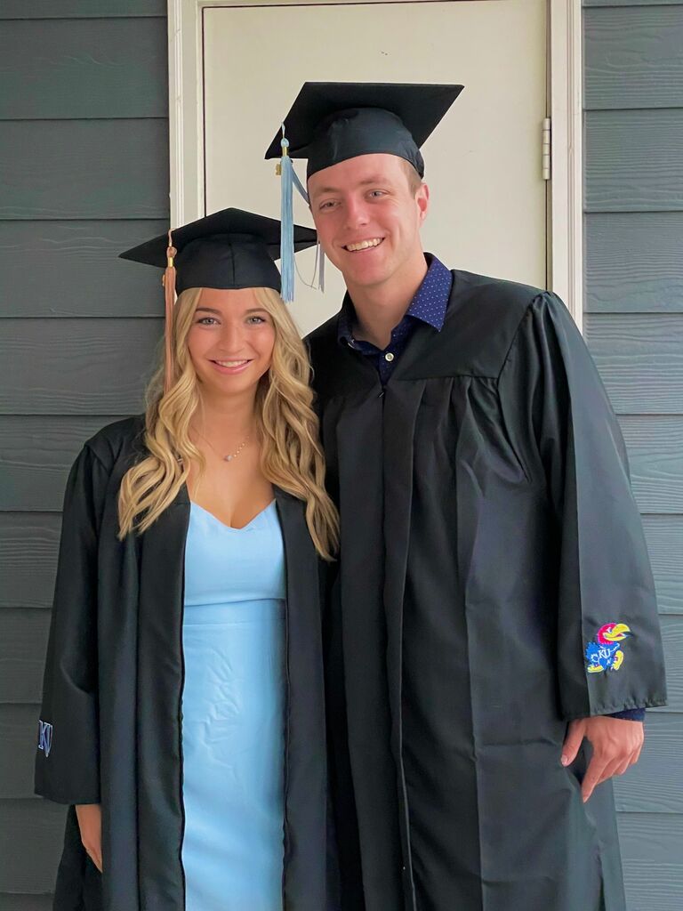 Alex & Addison celebrating their college graduation from the University of Kansas. 