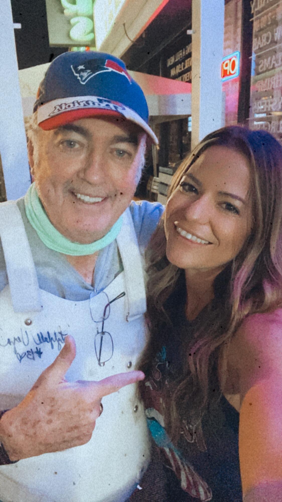 Our love story isn’t a typical one and it didn't start right away.

This photo was taken the day after Kevin and I met! Papa T and I hit it off instantly. 