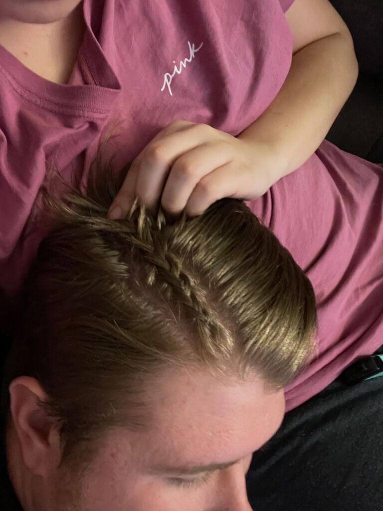 Cade started growing his hair out after the Army