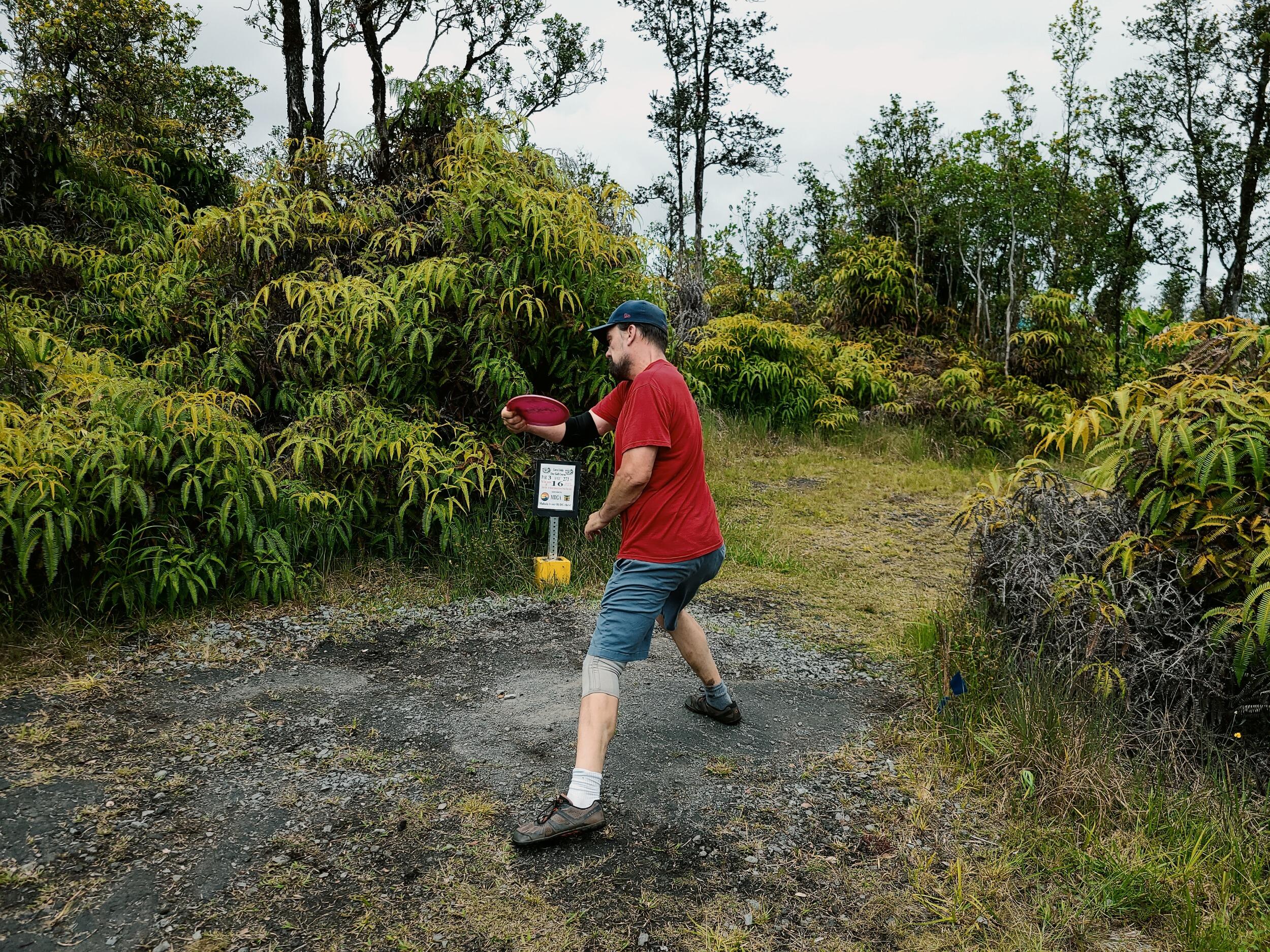 Of course, while visiting Ashley's younger sister, Devon, on the Big Island, they drive all the way to the Hilo side twice to play two different disc golf courses.