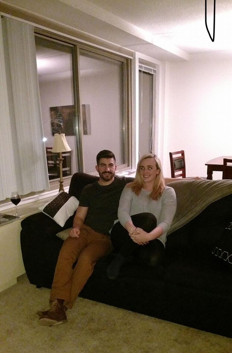 Our first apartment, Falls Church, VA