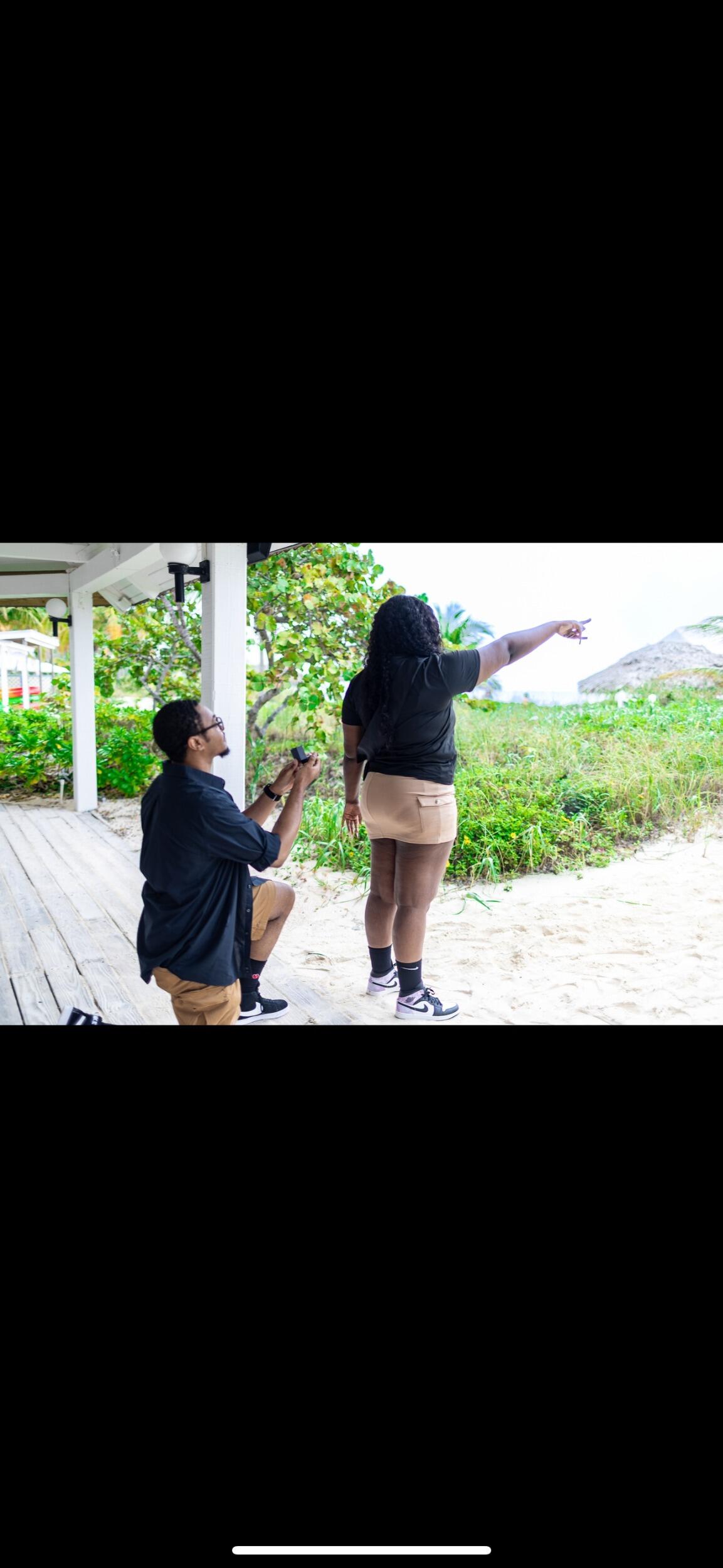The big day! The one I had always dreamed of, finally arrived on my birthday. I had always wished to get engaged in a foreign country, and my fiancé made that dream come true. Leotis proposed to me in Nassau, Bahamas, on my birthday. It was a complete surprise—I had no clue!
