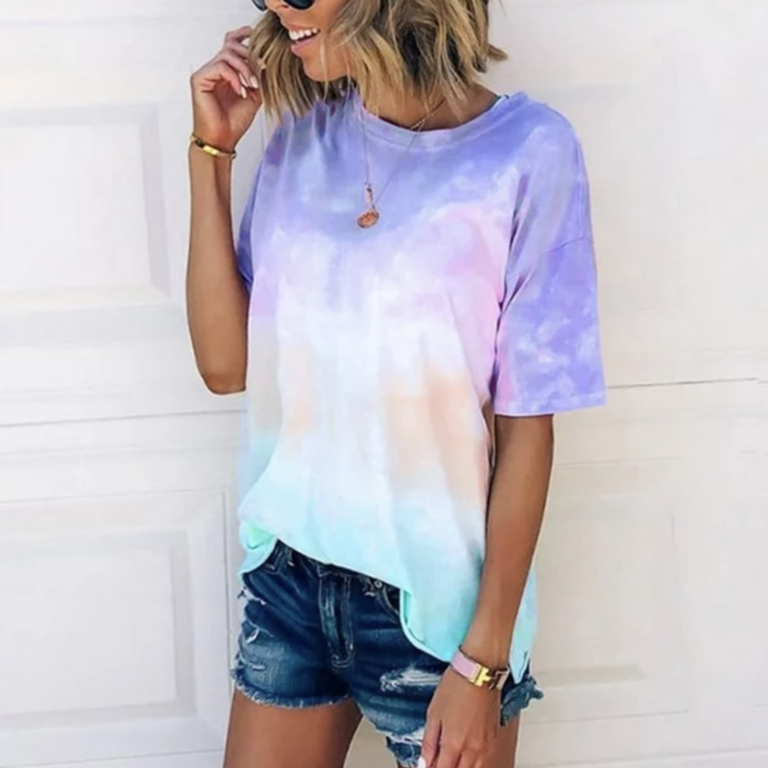 Vibrant 90s Tie-Dye Bachelorette Party Attire - Wife Of The Party