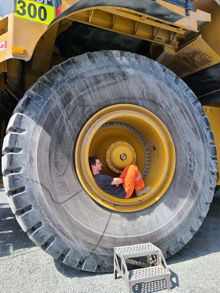 Scott started working at the big hole