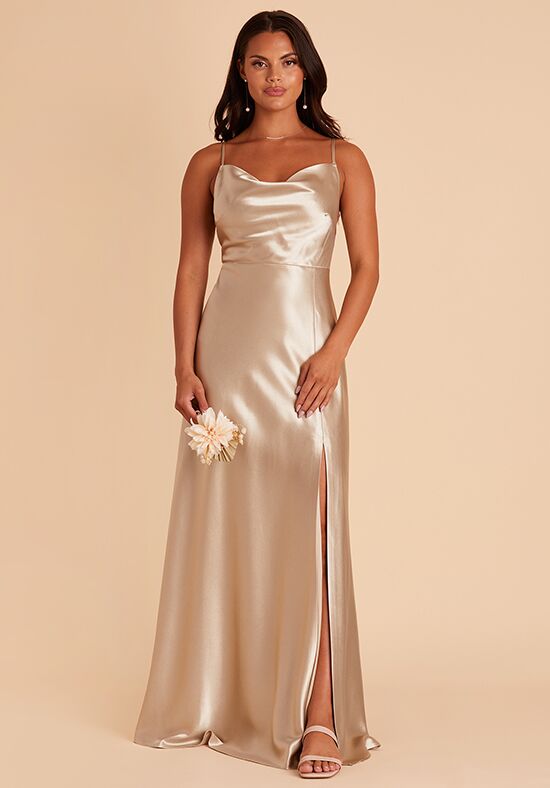 champagne color dress for wedding guest