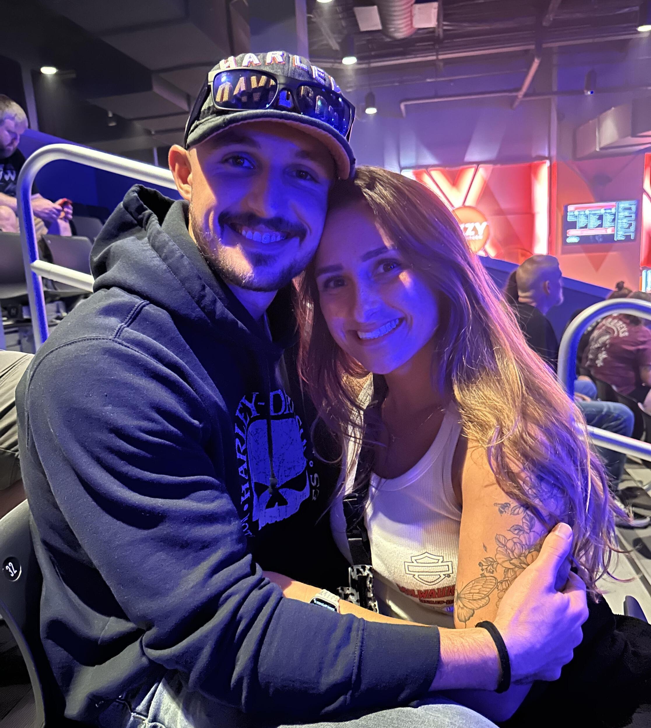 Our first rock metal concert together! (His very first concert ever!)