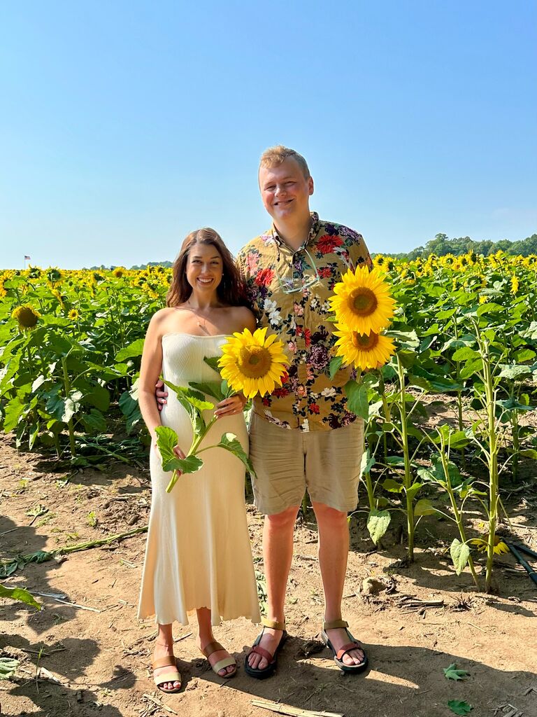 The annual trip to the sunflower fields!