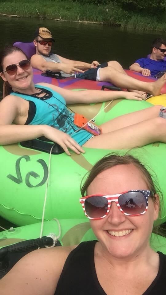 Tubing on the Au Sable river