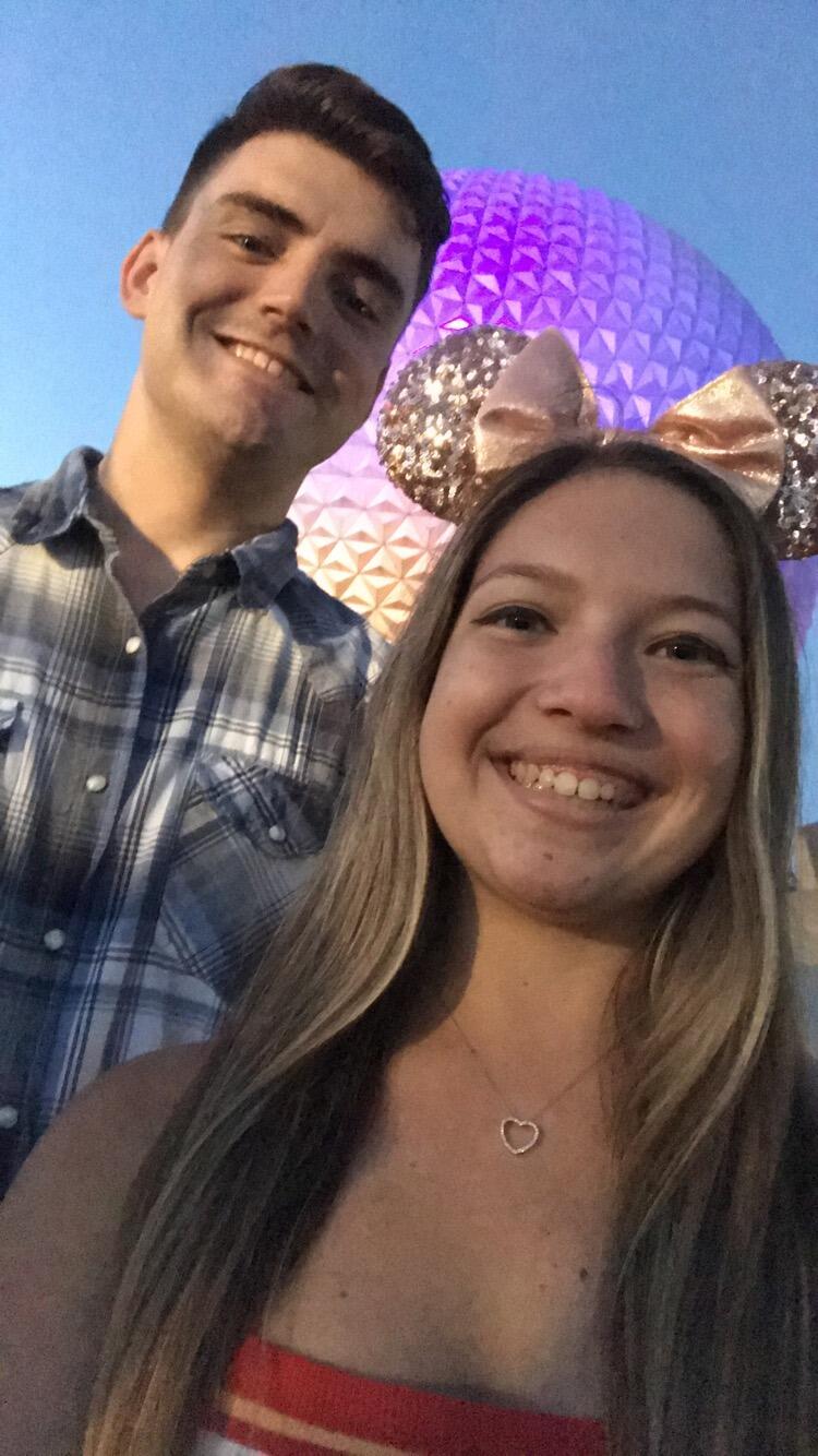 Our first disney date to watch the fireworks