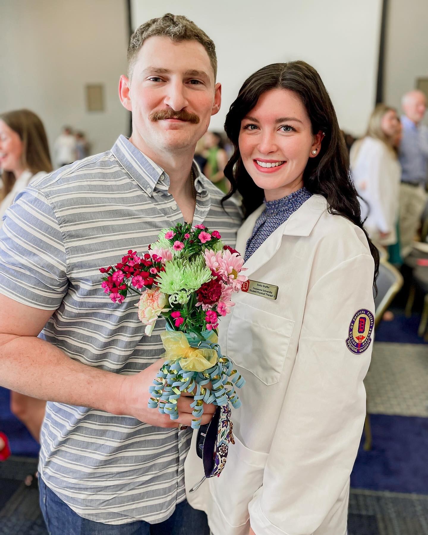 Emmi's white coat ceremony for physical therapy at Duquesne University
