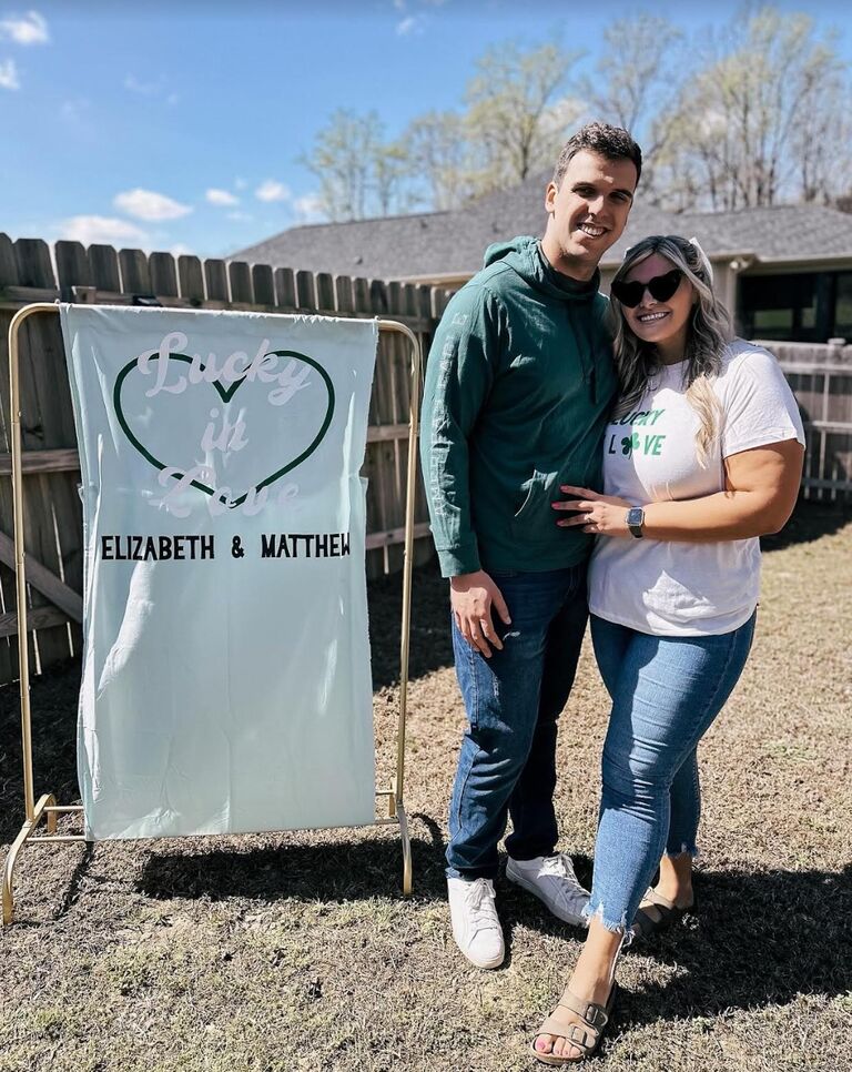Thankful for our friends that hosted our Lucky in Love engagement party.