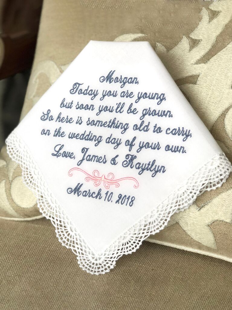 wedding gift from flower girl to bride and groom