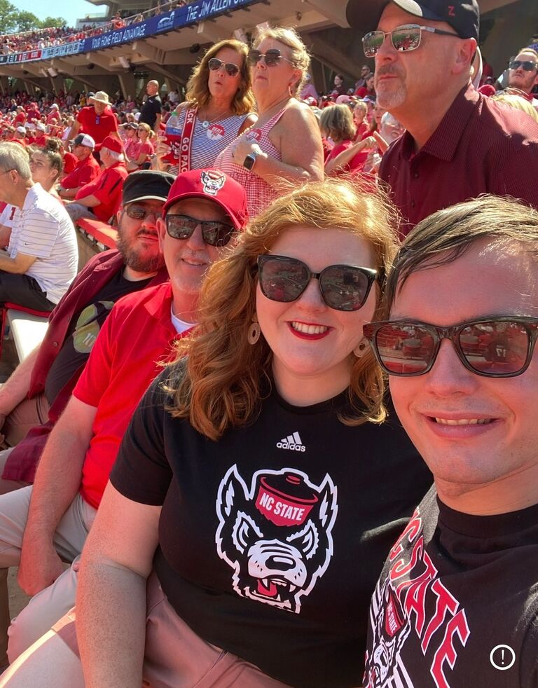Caleb's first NC State Game #flirttoconvert
