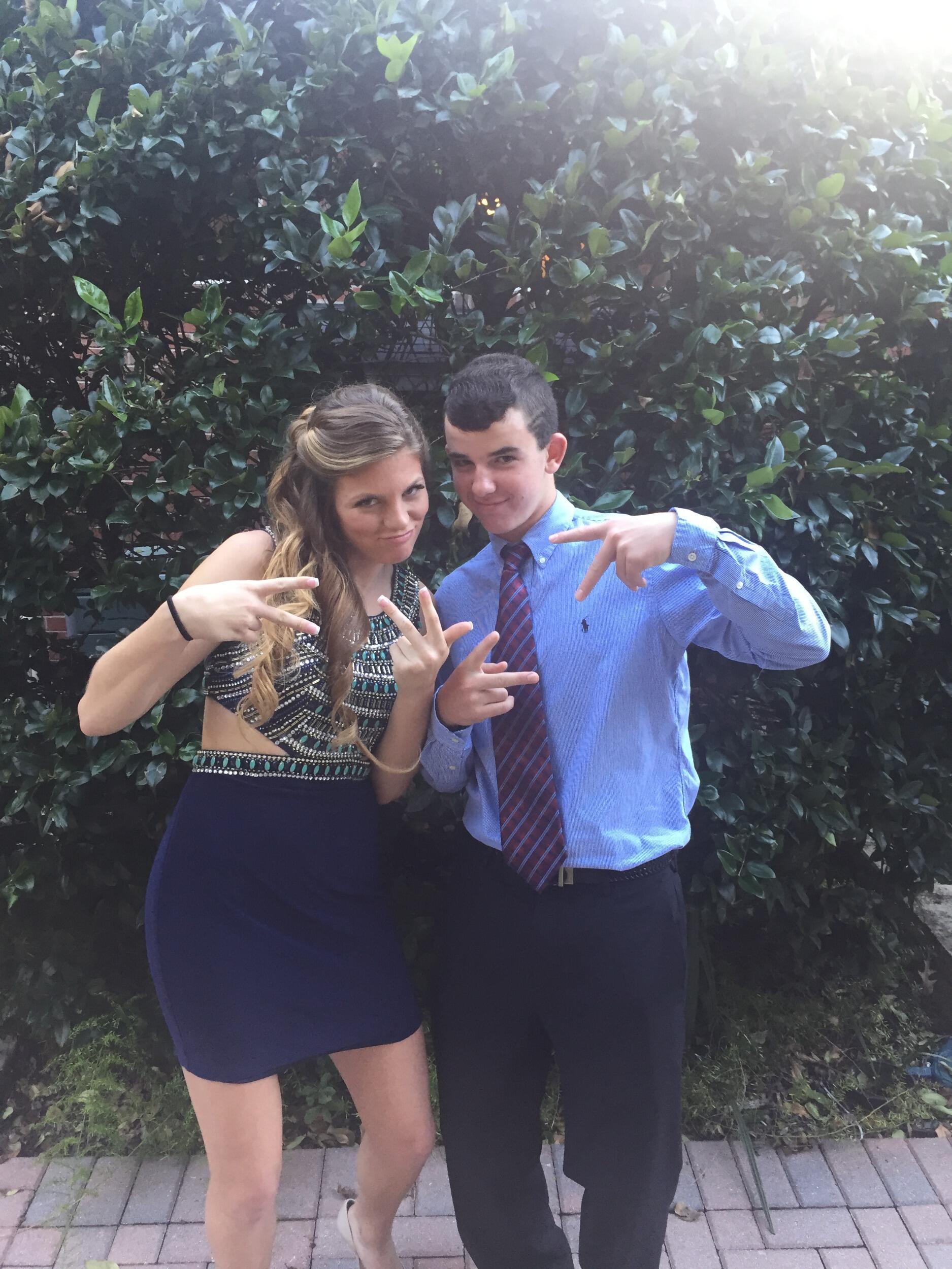 They went to their first homecoming dance. 