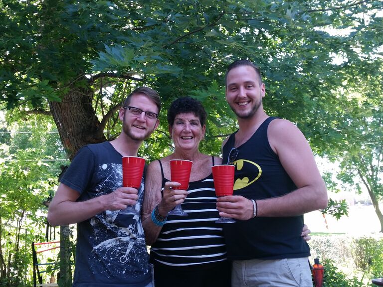 Sean meeting Manga for the first time! Fancy drinks of course! 