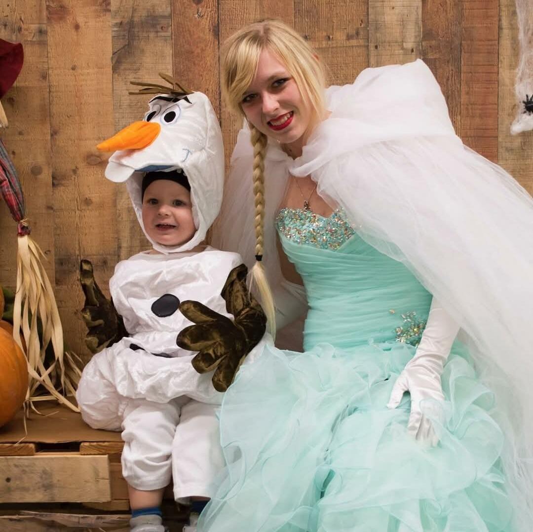 I loooove matching outfits! What a fun way to repurpose my prom dress.