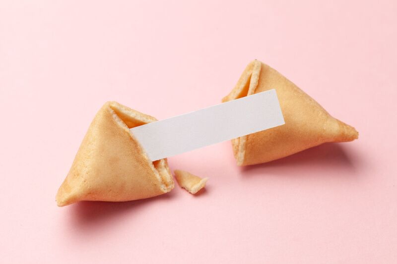 Gender reveal party ideas - fortune cookie