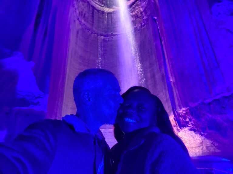 Love pours down at Ruby Falls :)