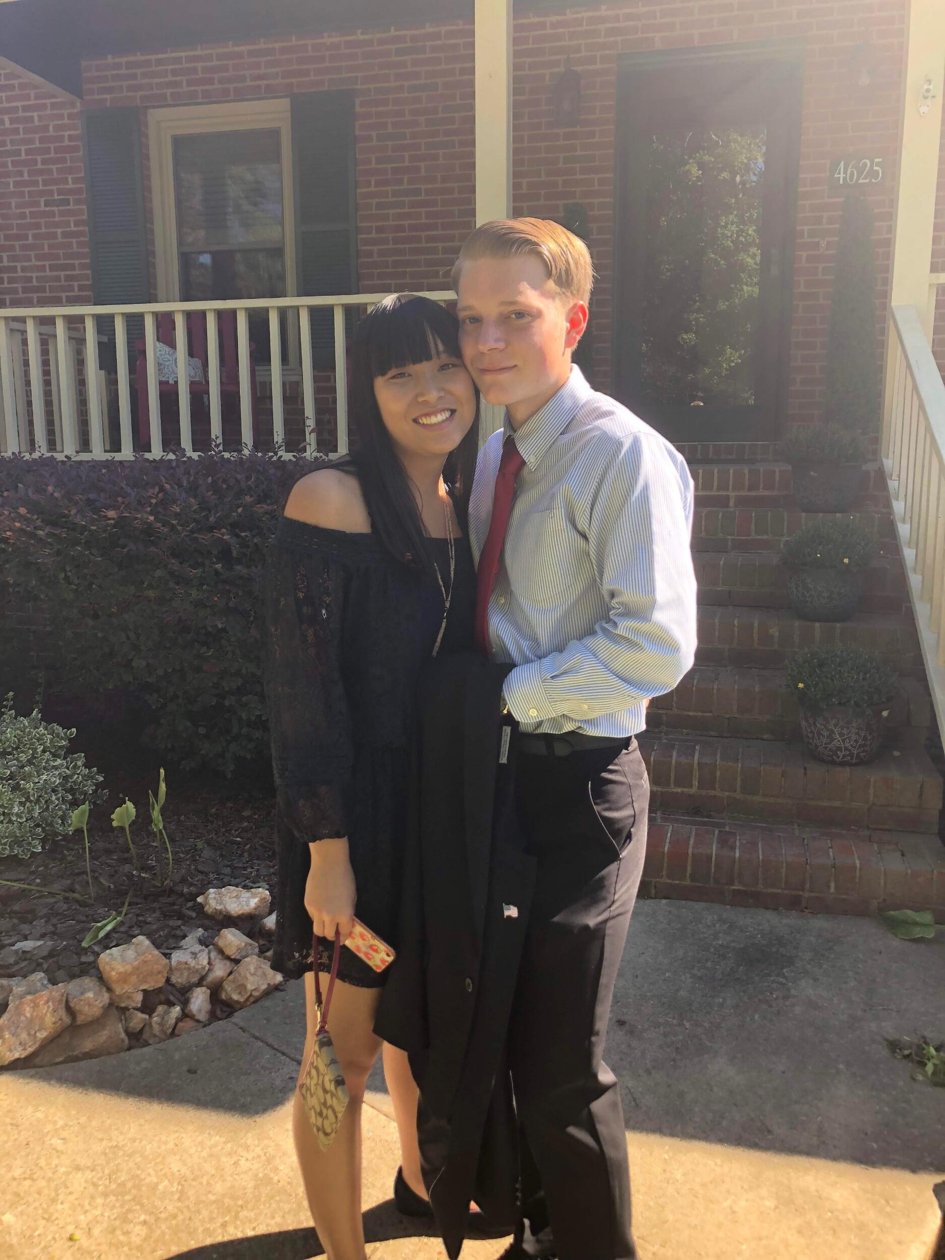 Our one-year anniversary celebration. 