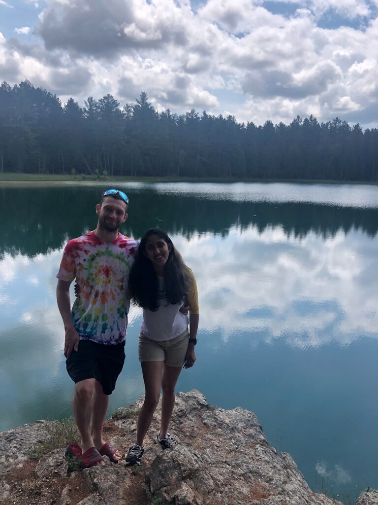 Exploring new places and learning new things about each other.