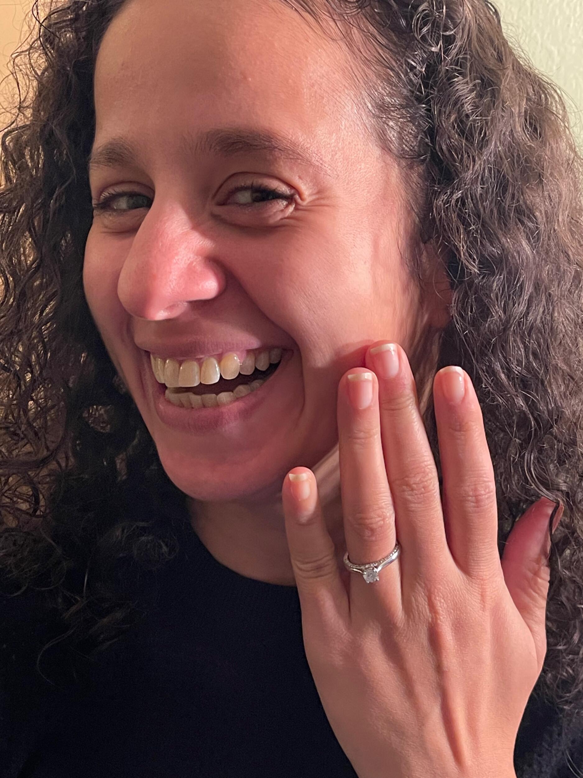Dinner at Bella Gioia:  Celebrating my best man’s birthday.  She said yes two days earlier.  So she’s showing off the bling.