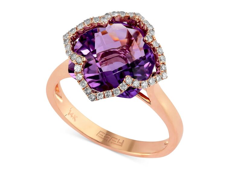 Macy's deals amethyst rings