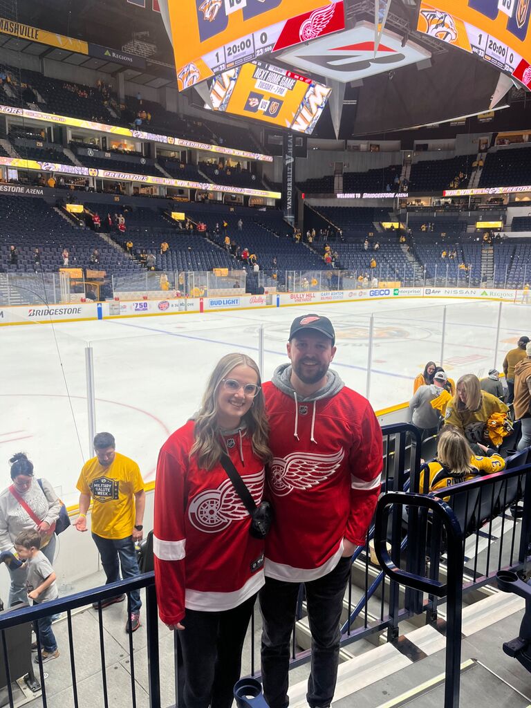 Our first Wings road game - Nashville, TN.