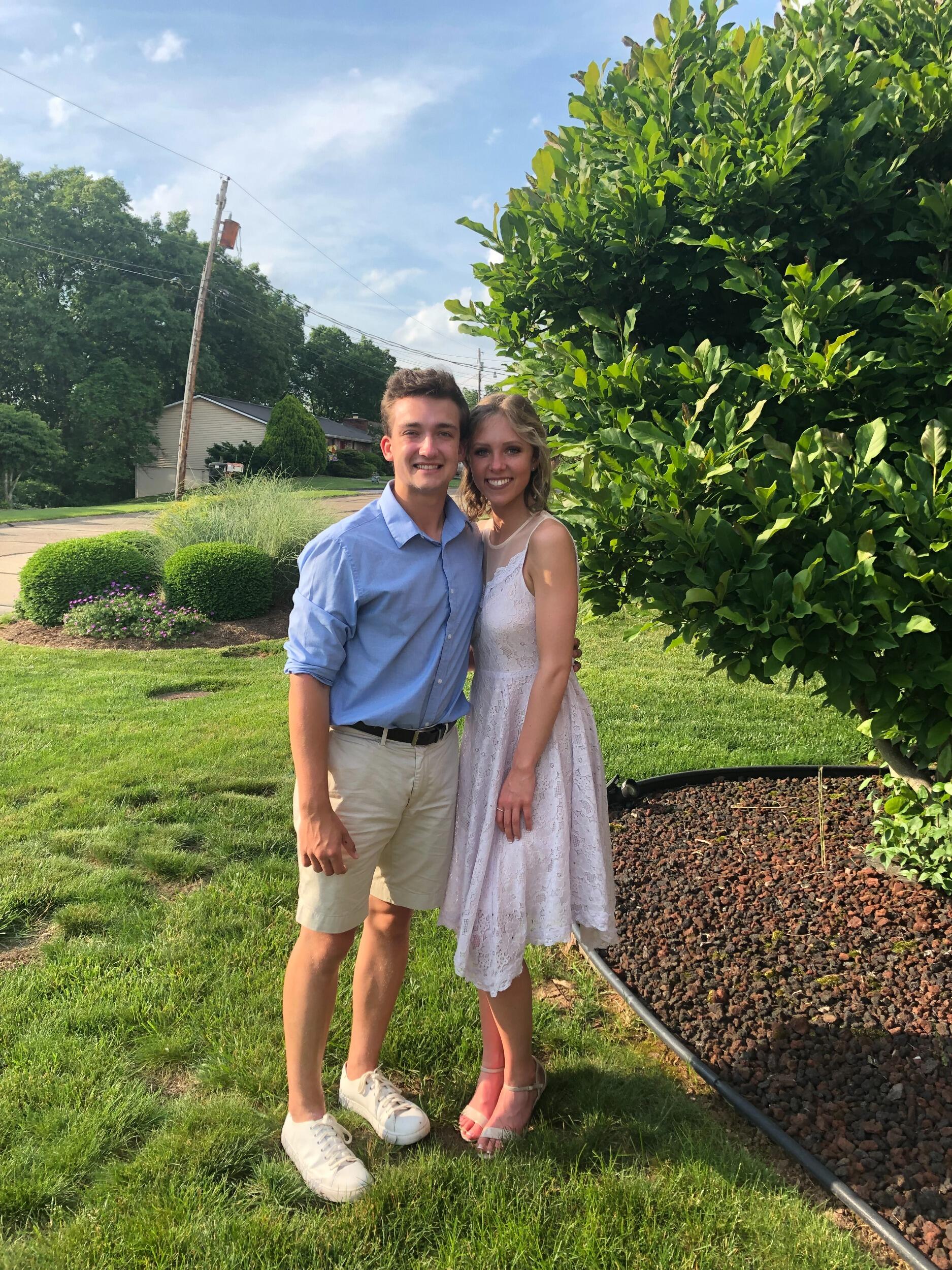 Celebrating friends on their wedding day
