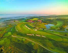 poconos bachelor party golf course gorgeous aerial photo