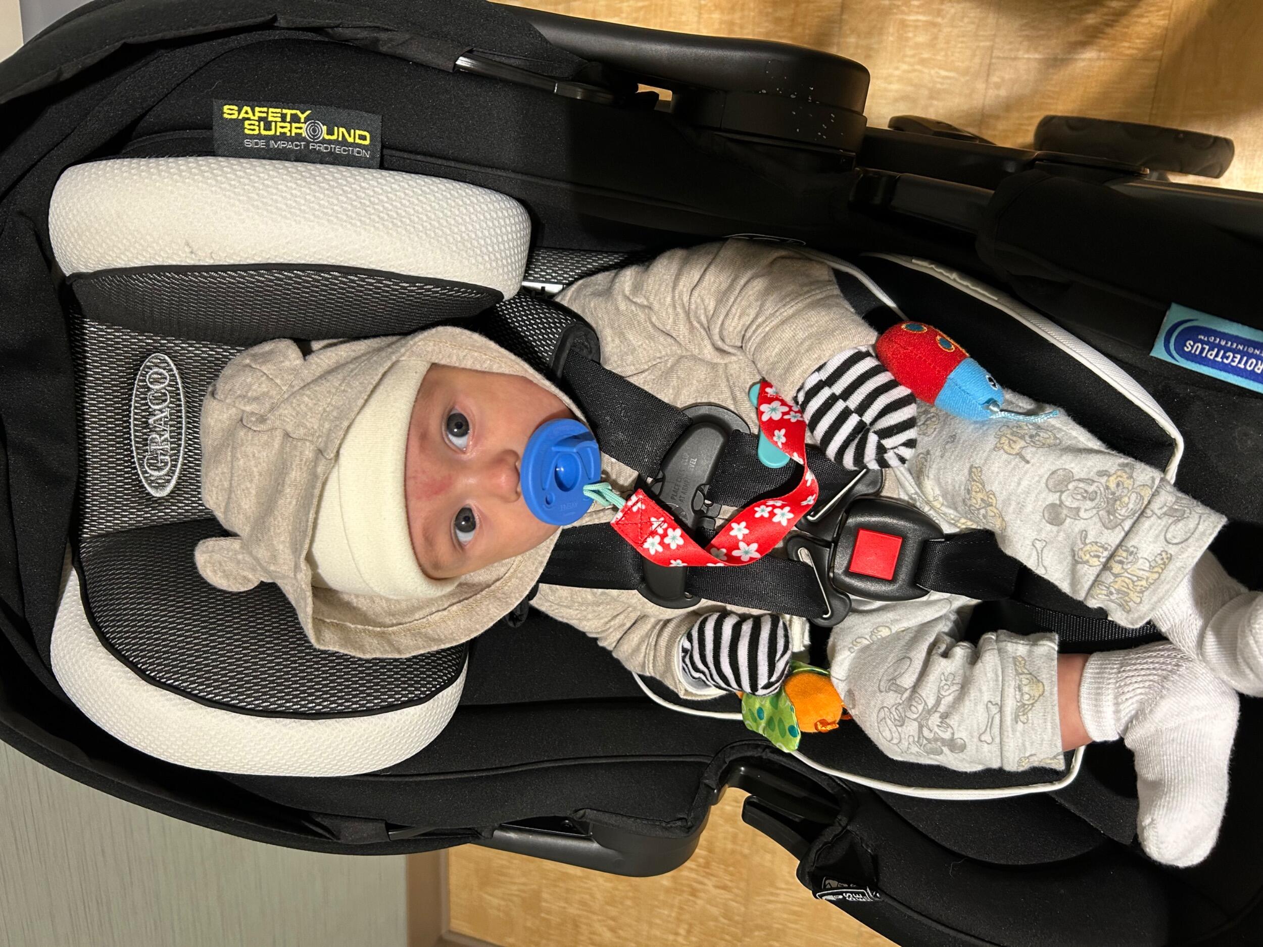 Hudson first time experiencing cold-mom may have over done it.