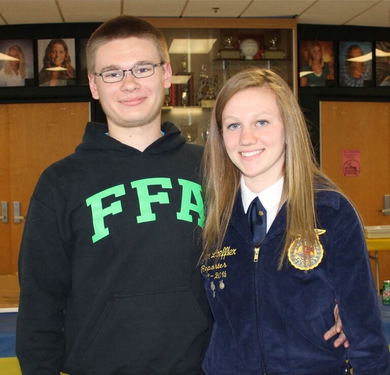In high school we were active in FFA. This was the 2014 FFA Banquet.