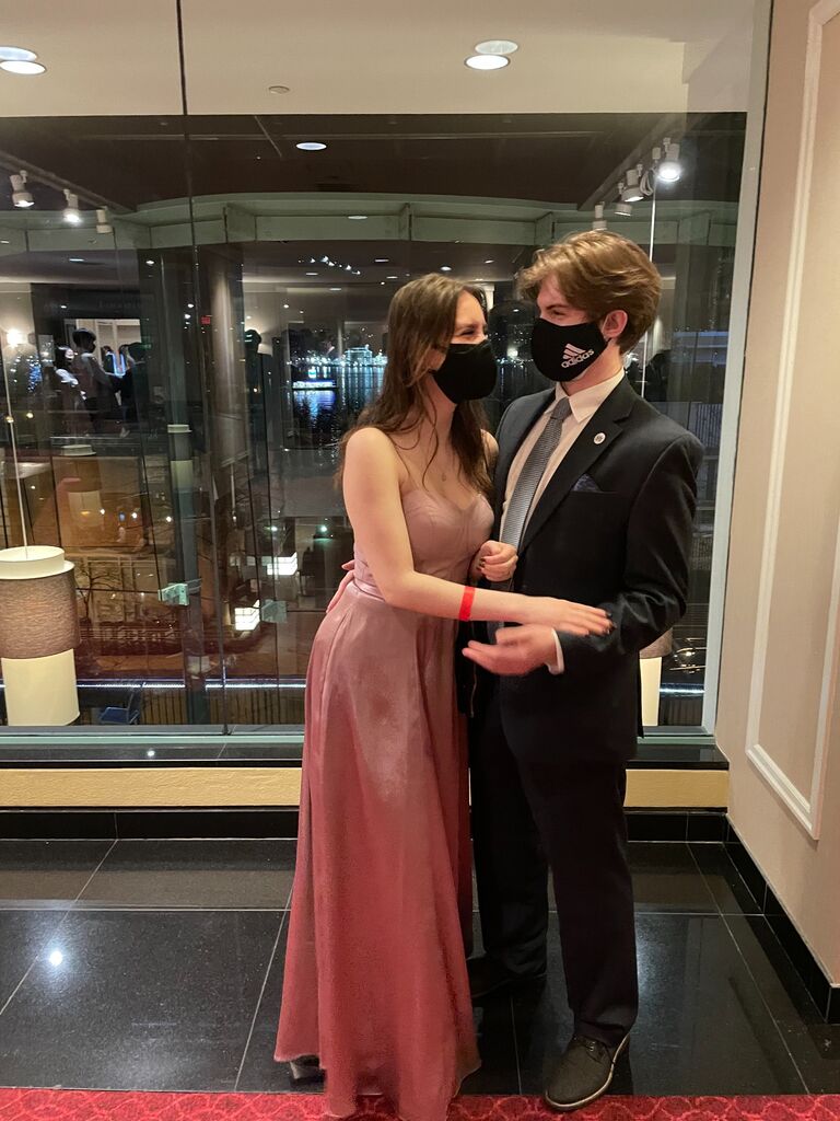 Our fanciest date at UBC Eball