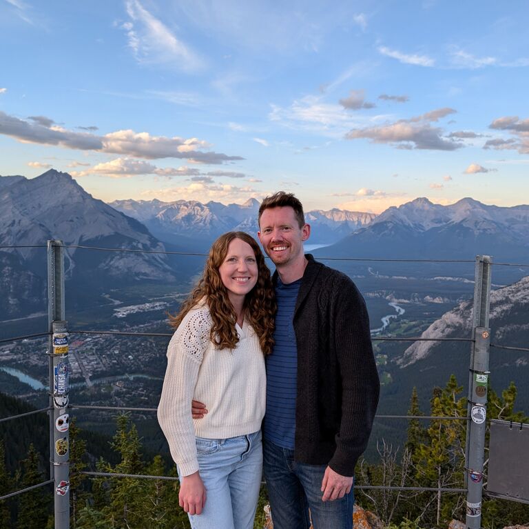 Amazing views across 3 valleys from the top of Sulphur Mountain in Banff.