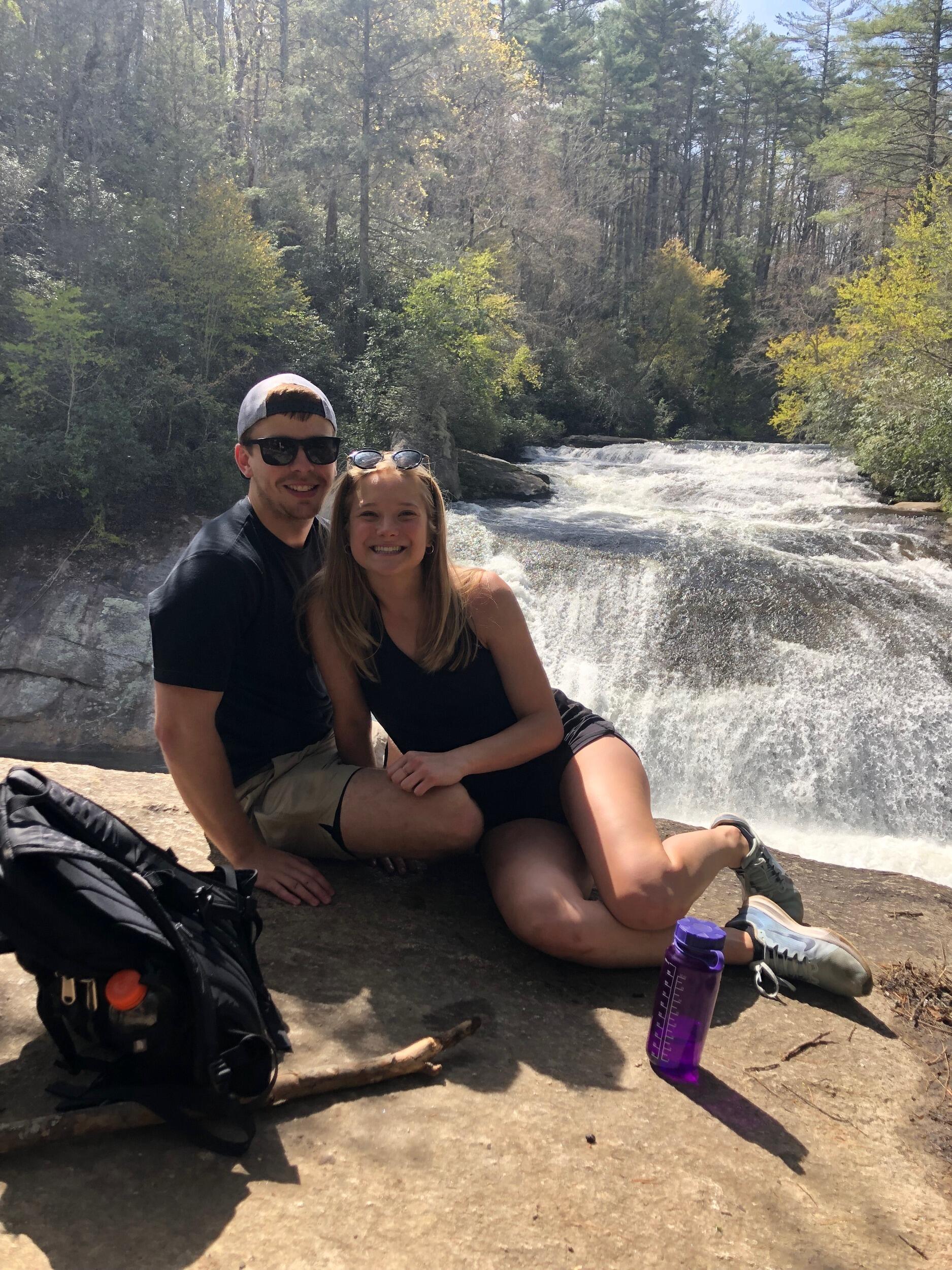 Our very first hike and first picture together -
Ted and I met first semester senior year at Clemson and hit it off immediately. We decided to just be friends given my plan was to go home to California and apply to PA school and Ted was moving to Atlanta, GA to start his first job. Little did we know, I would soon get into Mercer University for PA school and move to Atlanta, GA. We started dating in Jan 2020 after becoming good friends for over a year,  and the rest is history :') Enjoy the photos of some of our milestones together, us in the outdoors,  and just some personality pics