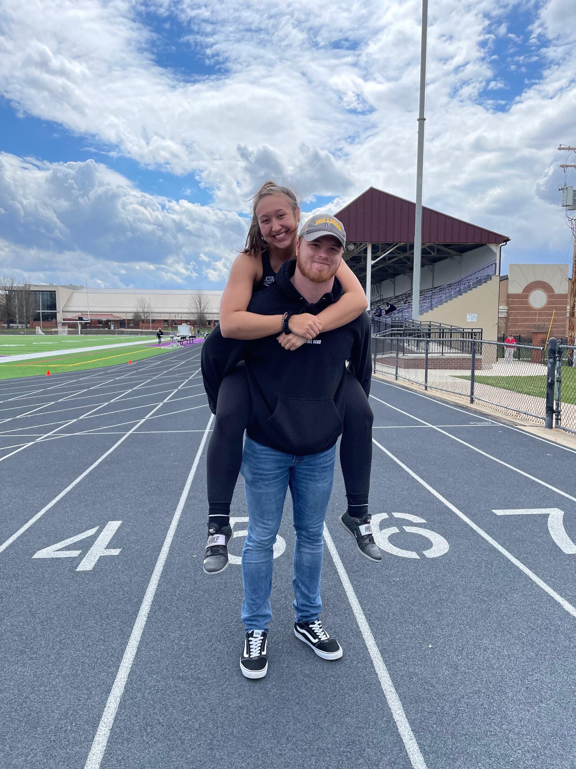 One of Lauren's track meets