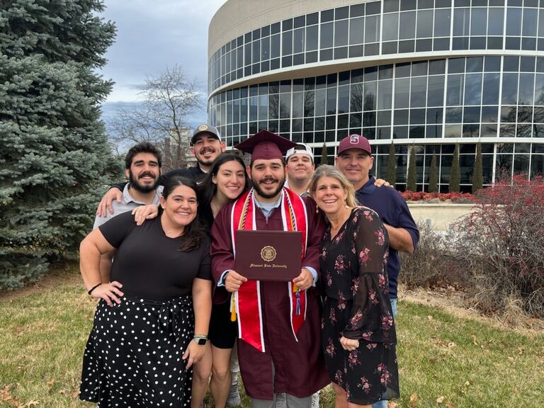 Noah’s college graduation from Missouri State! #bearup