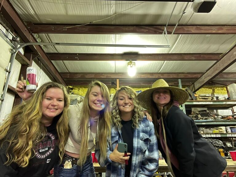 Hanging out with friends!