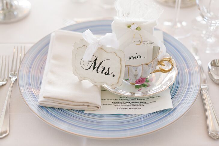 tea cup and saucer favors