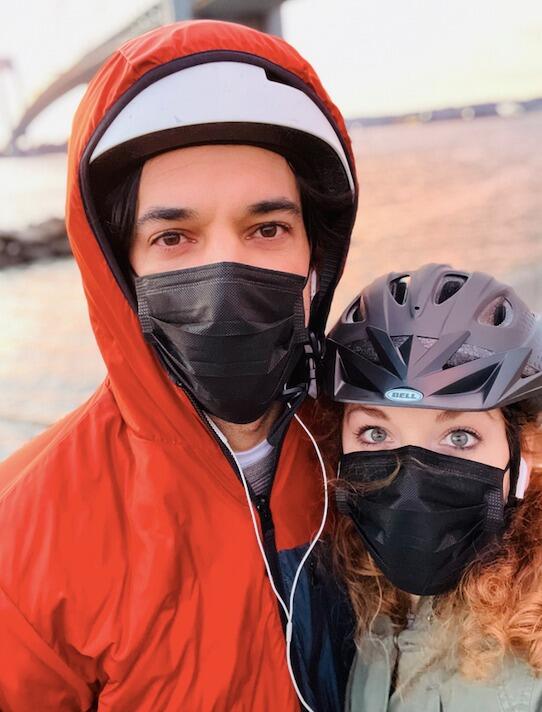 Bike rides by the water to watch the sunset and get out of the house- 9 months into the Pandemic.
